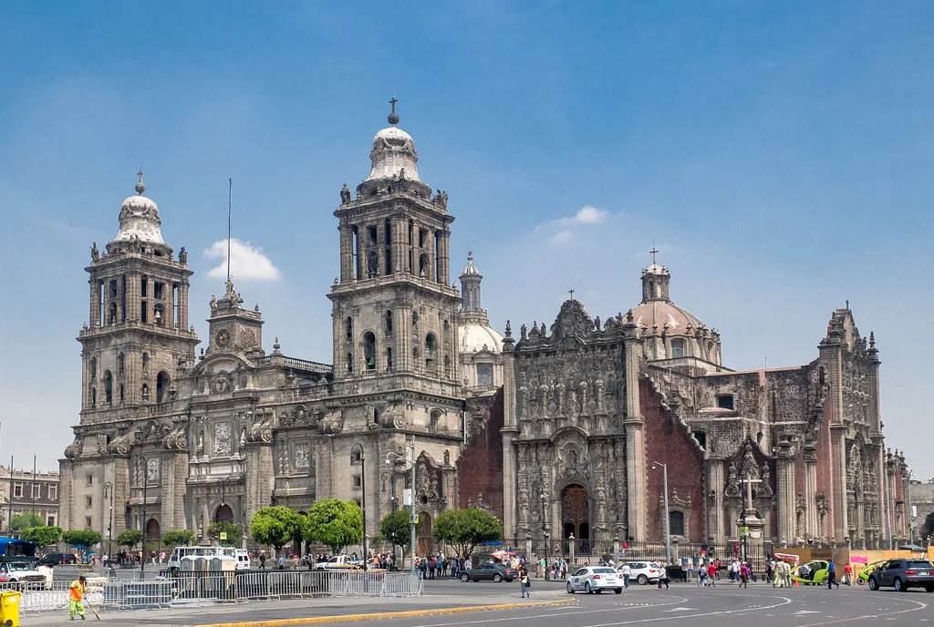 Metropolitan Cathedral on the Zócalo in Mexico City.