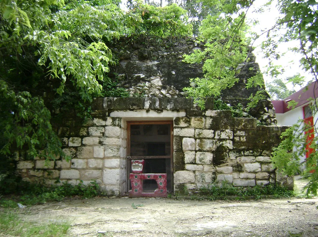 Small Maya temple at El Cedral on Cozumel.