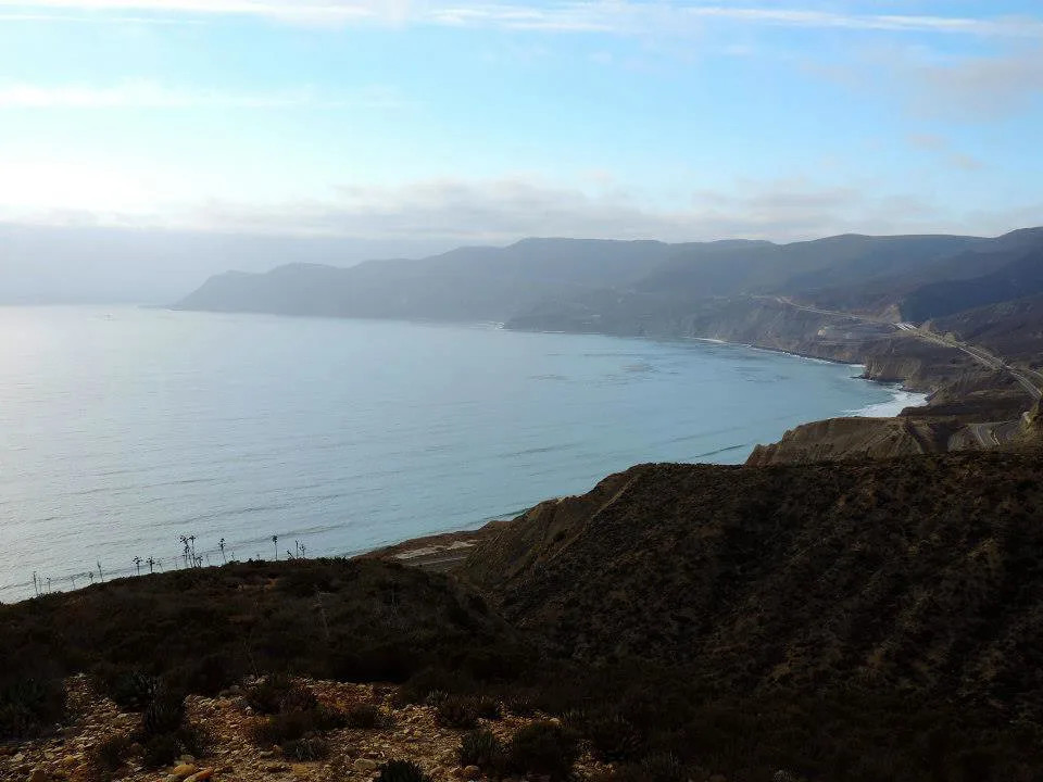 Rugged Pacific coastline near Ensenada, Baja California.