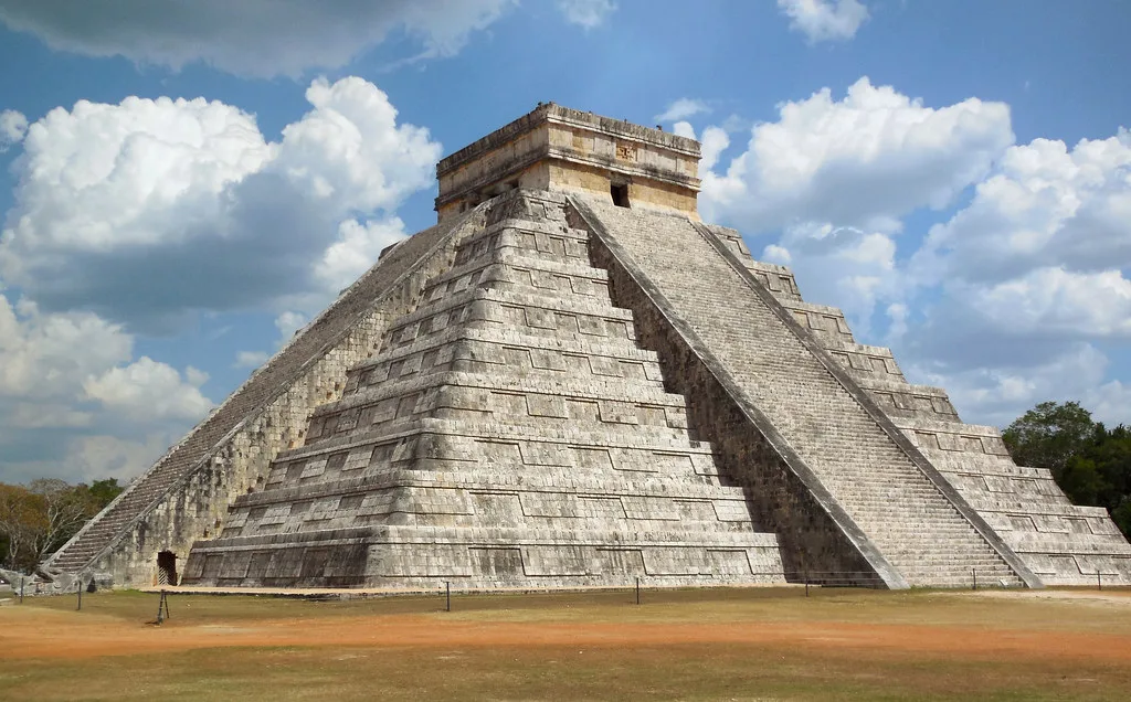 El Castillo pyramid at Chichén Itzá in Yucatán.