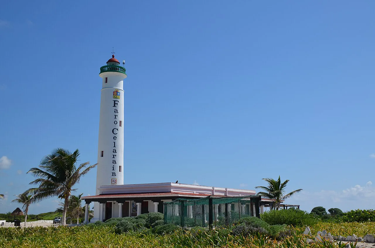 Punta Celarain lighthouse in Parque Punta Sur, Cozumel.