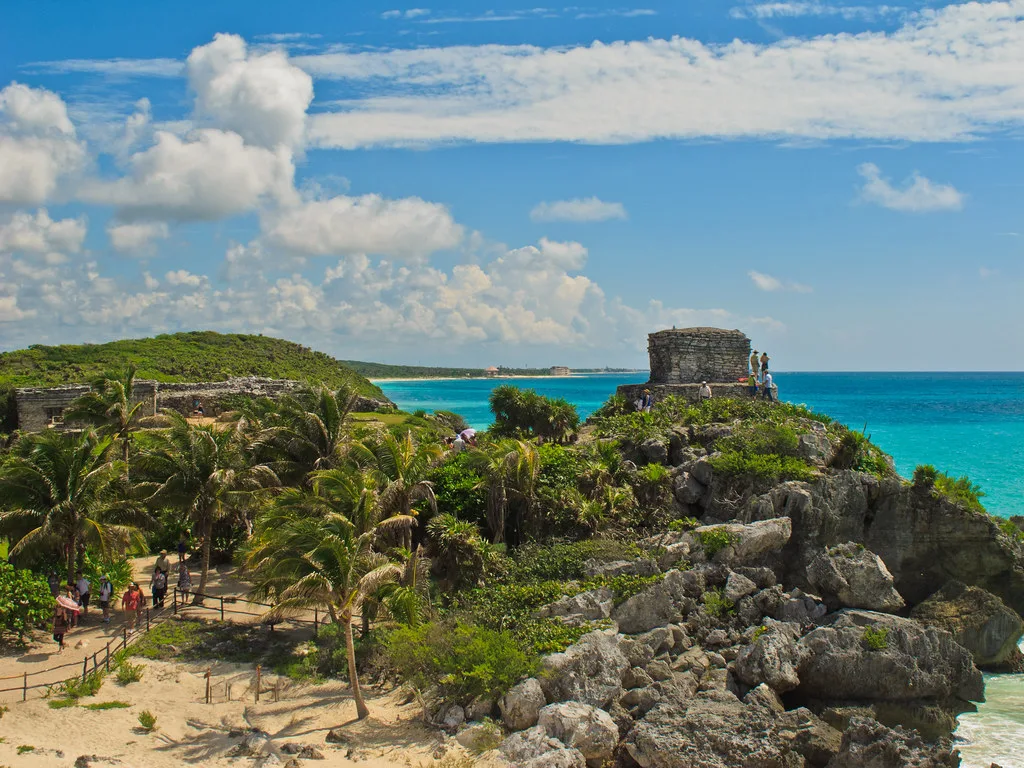 Tulum's clifftop Maya ruins, near the town's Región 15 neighborhood.