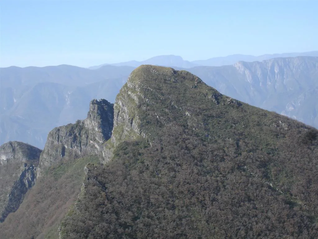 The rocky peaks of Cerro de la Silla near Monterrey.