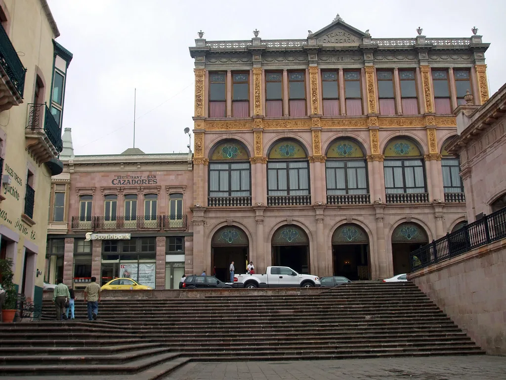 Teatro Calderón in the historic center of Zacatecas.